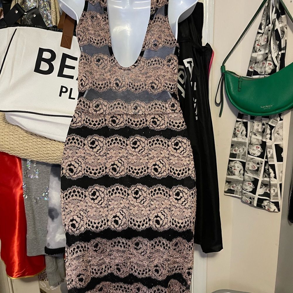$2/15 Pink and Black lace dress
